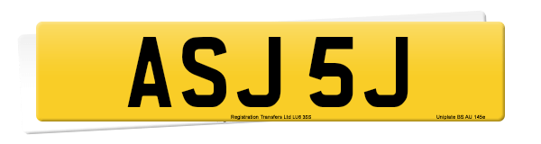 Registration number ASJ 5J